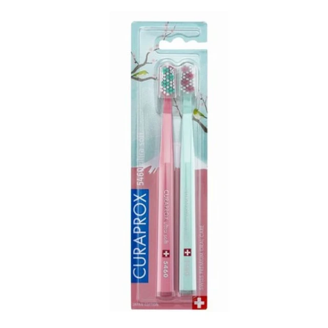 Curaprox CS 5460 Ultra-Soft Toothbrush Set Limited Edition Hawaiian Duo 2  Pack