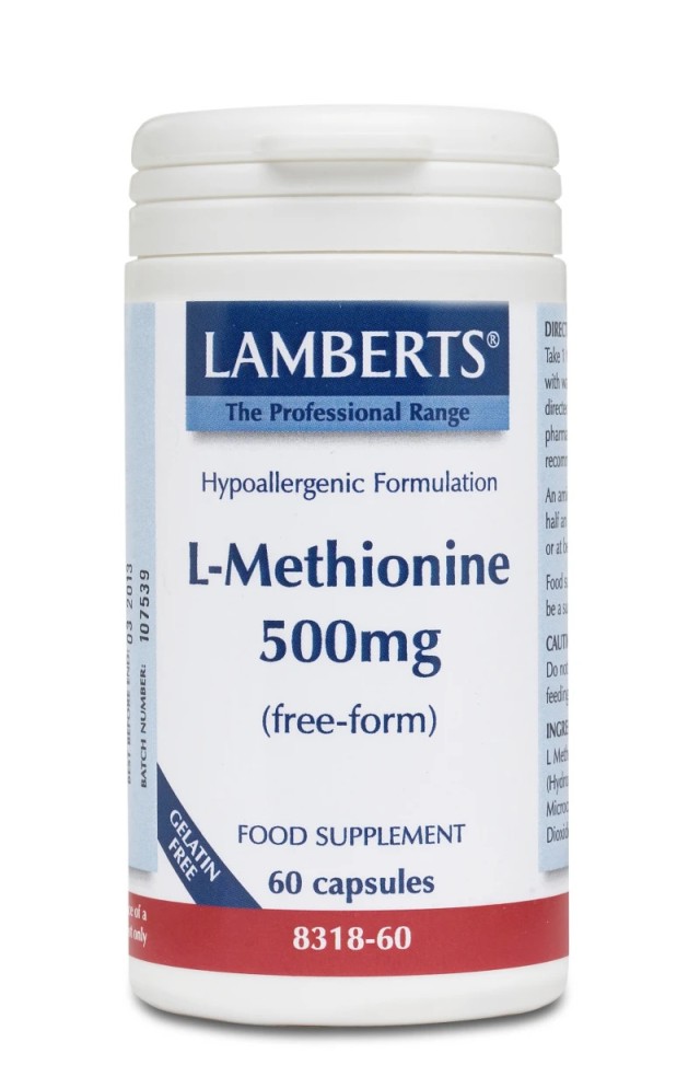 LAMBERTS AMI L-METHIONINE 500MG 60CAPS