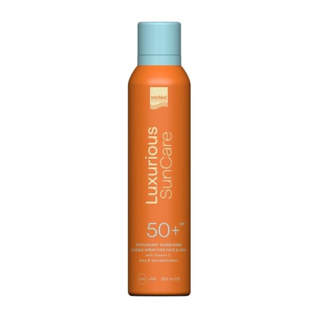 INTERMED LUXURIOUS ΑΝΤΗΛΙΑΚΟ INVISIBLE SPRAY SPF50 200ML